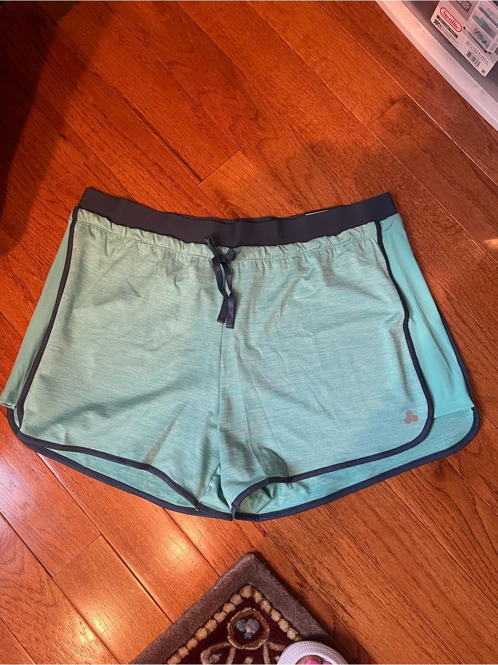 Tek Gear Women’s Mint Green Athletic Shorts with Contrast Trim NWT XL